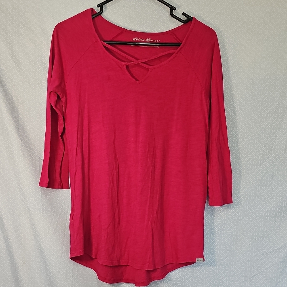 Eddie Bauer Women's Vibrant Pink Blouse